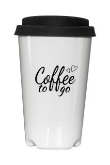 Coffee to go gobelet (blanc), env. 0,3 l 