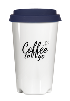 Coffee to go gobelet (blanc), env. 0,3 l 