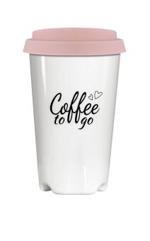 Coffee to go drinking cup (white), approx. 0,3 l 