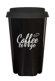 Coffee to go drinking cup (black), approx. 0,3 l 