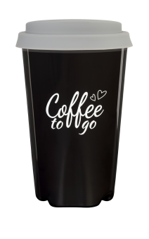 Coffee to go Becher (schwarzbraun), ca. 0,3 l 