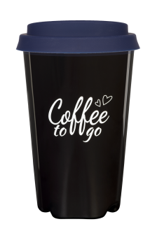 Coffee to go drinking cup (black), approx. 0,3 l 