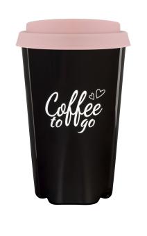 Coffee to go drinking cup (black), approx. 0,3 l 