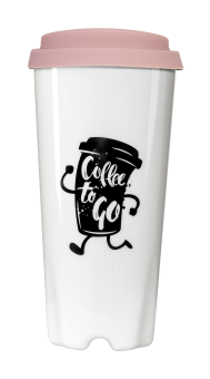 Coffee to go Becher (weiß), ca. 0,4 l 