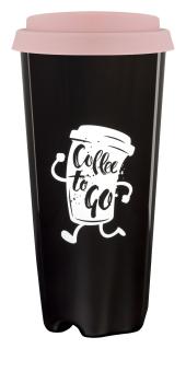 Coffee to go drinking cup (black), approx. 0,4 l 