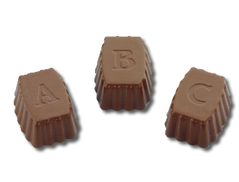 Alphabet-Pralines A-Z 