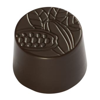 Round praline "cocoa pod" 