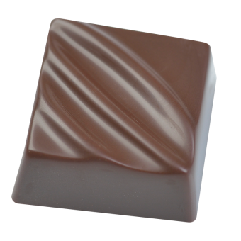 Rectangular praline with lines 